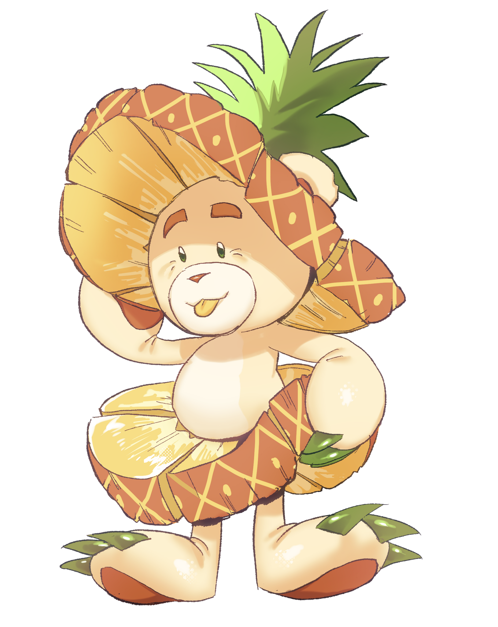 Fruity Bears Pineapple Sticker