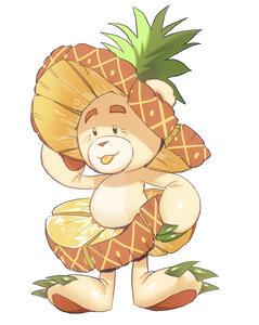 Fruity Bears Pineapple Sticker